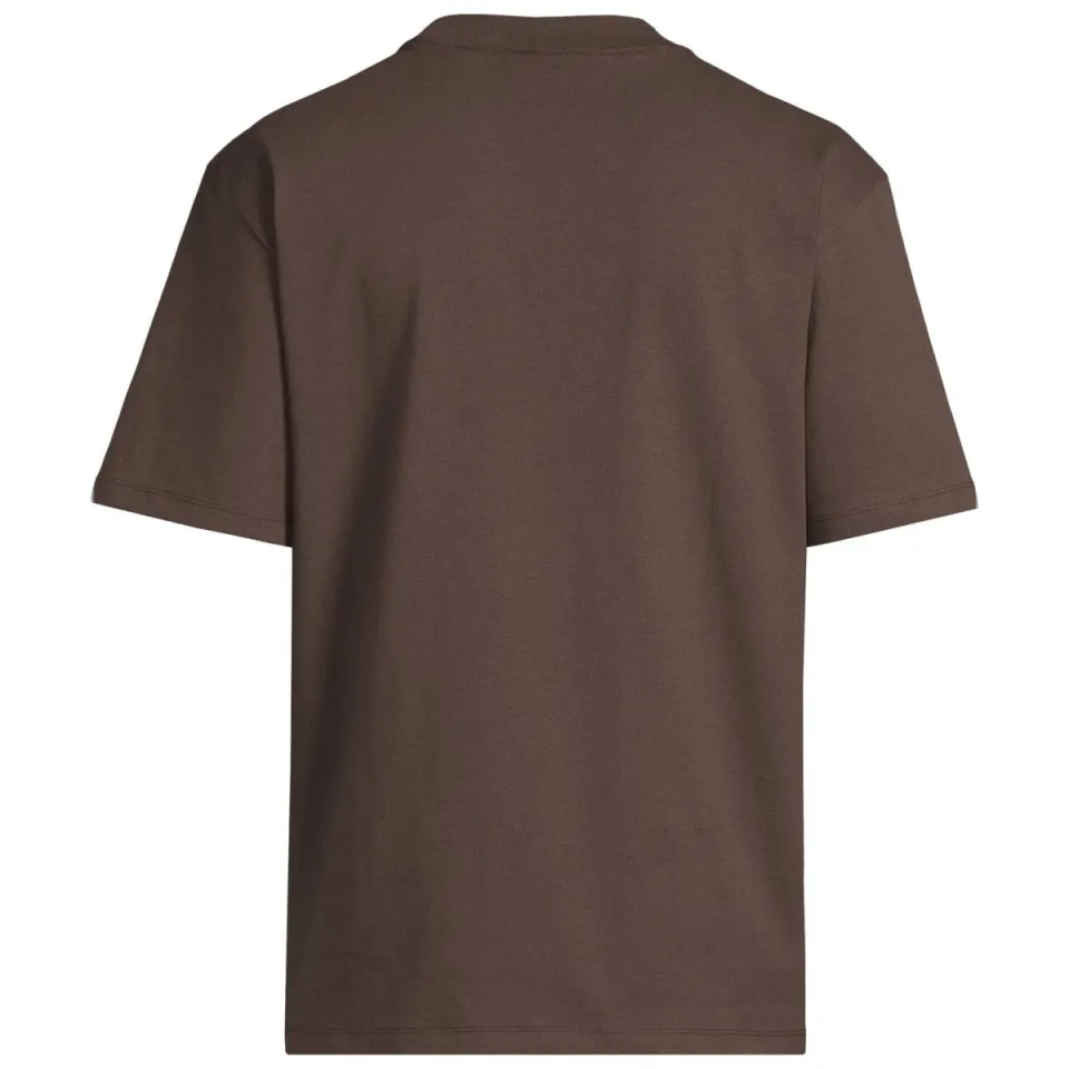 Hugo regular fit T-shirt - donkerbruin, foto 4