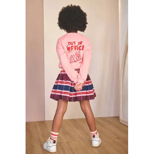 Nono Ninu korte rok donkerrood/roze/donkerblauw, foto 5
