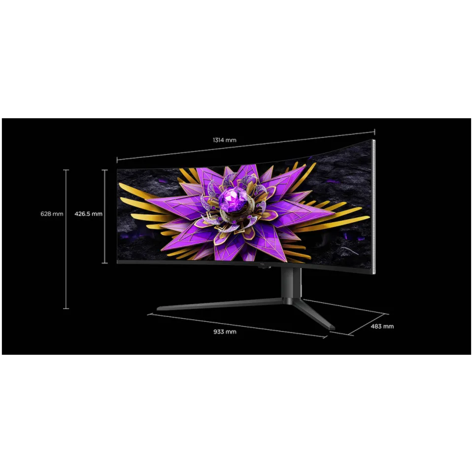 TCL 57R94 gebogen monitor, foto 3