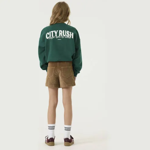 Garcia boxy sweater met backprint - groen, foto 3