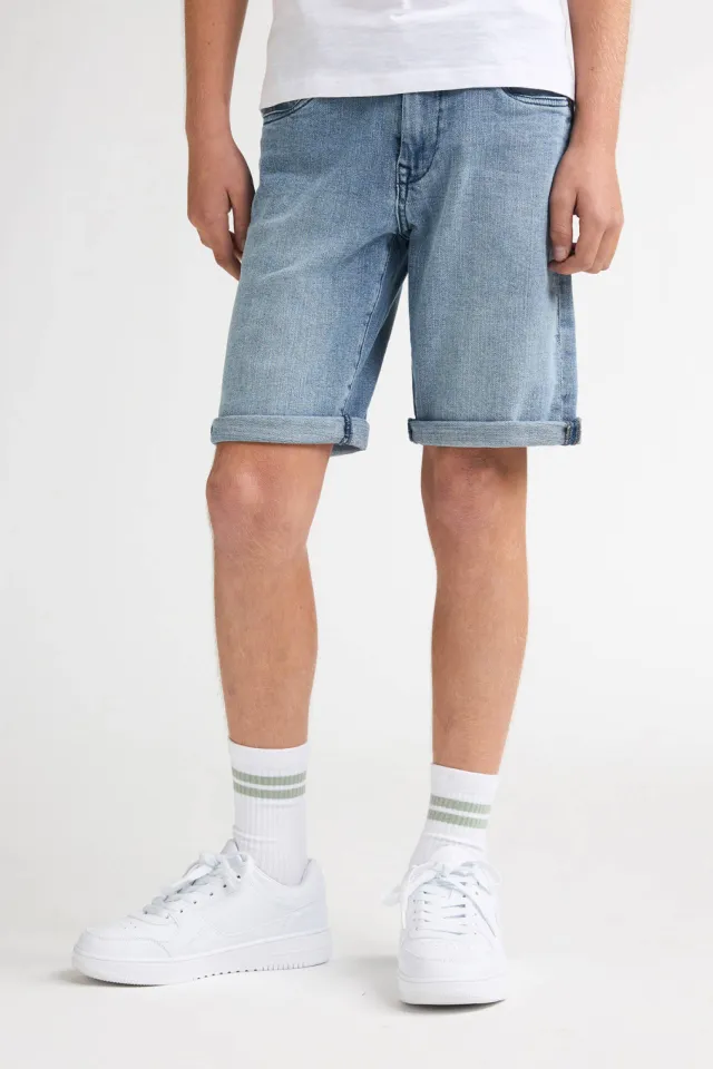Petrol Industries jeansshort medium blue denim, foto 4