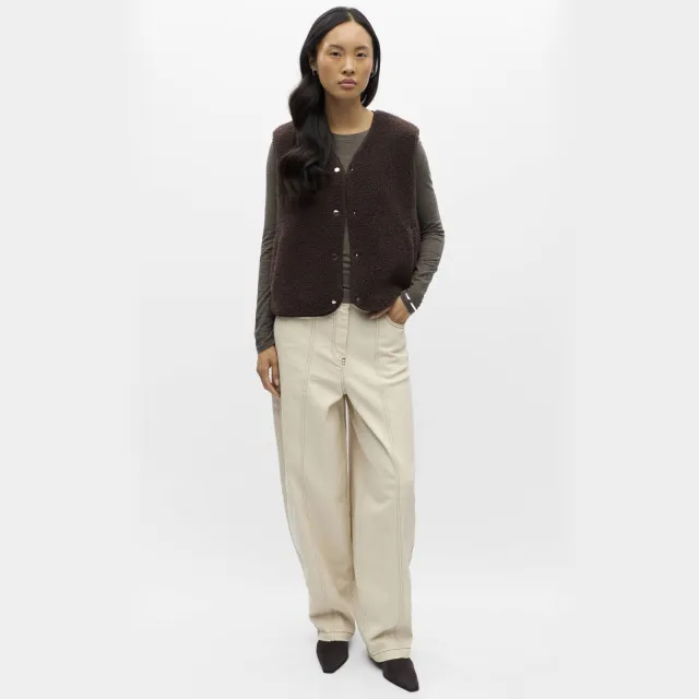 Object gilet - bruin