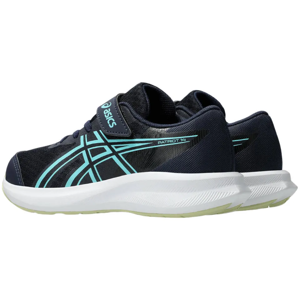 Asics Patriot 14 hardloopschoenen donkerblauw donkerblauw/geel/lichtblauw, foto 2