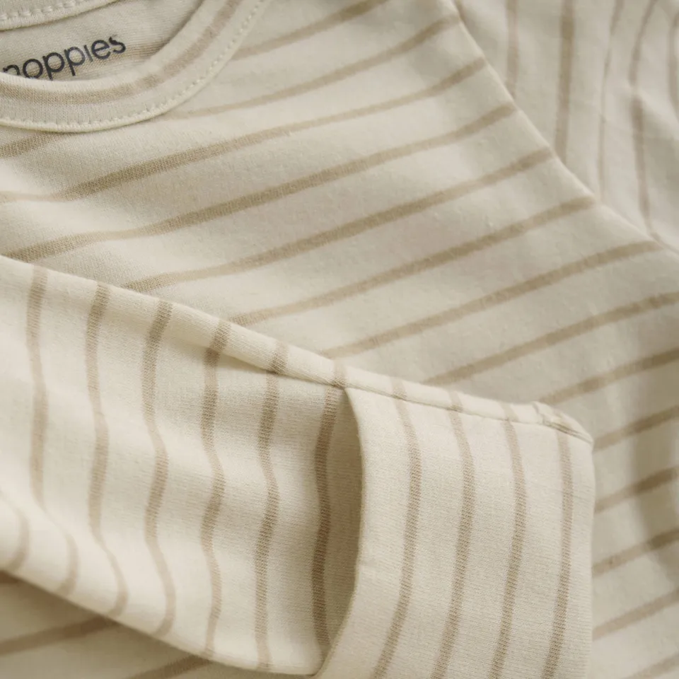 Noppies baby gestreepte longsleeve ecru ronde hals, foto 3