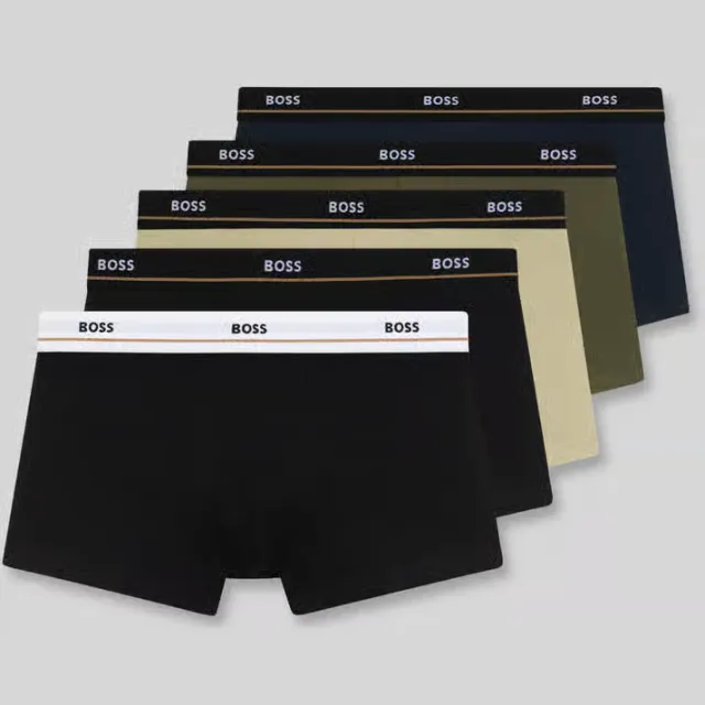 Boss Essential trunk boxershort meerkleurig olijfgroen, foto 2