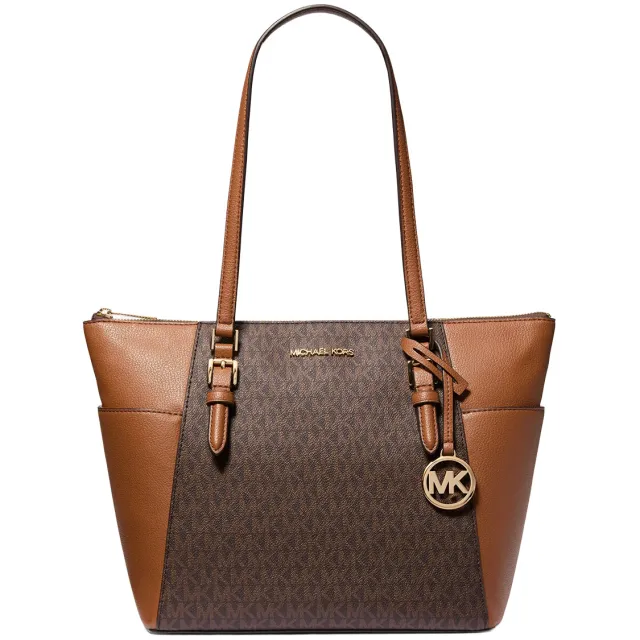Michael Kors Charlotte schoudertas bruin