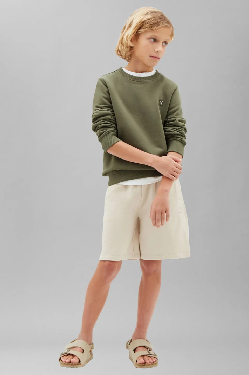 Calvin Klein sweater - olijfgroen, foto 4