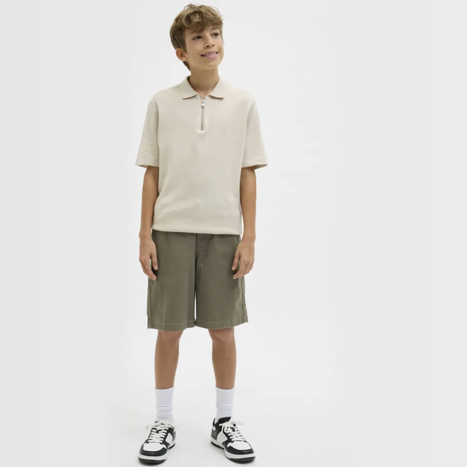 Jack & Jones casual korte broek olijfgroen
