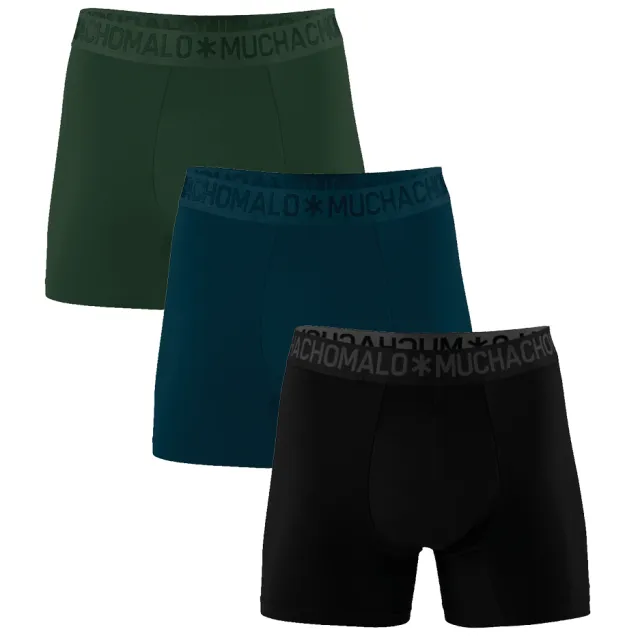 Muchachomalo Heren 3-pack Boxershorts Licht Katoen Veelkleurig