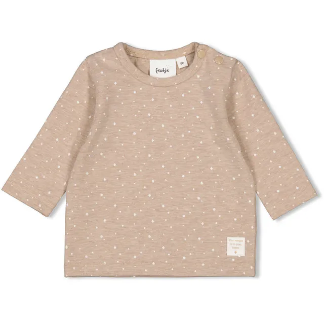 Feetje longsleeve taupe all-over print, foto 2