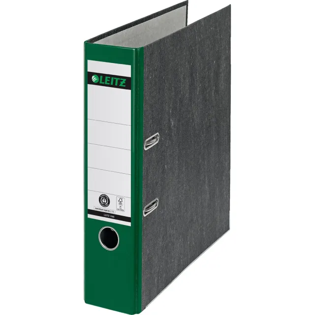 Ordner leitz 1080 180° 80mm karton a4 groen
