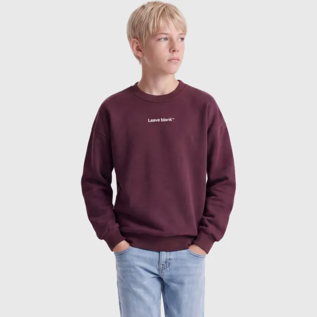 Only & Sons JUNIOR sweater met tekst - paars