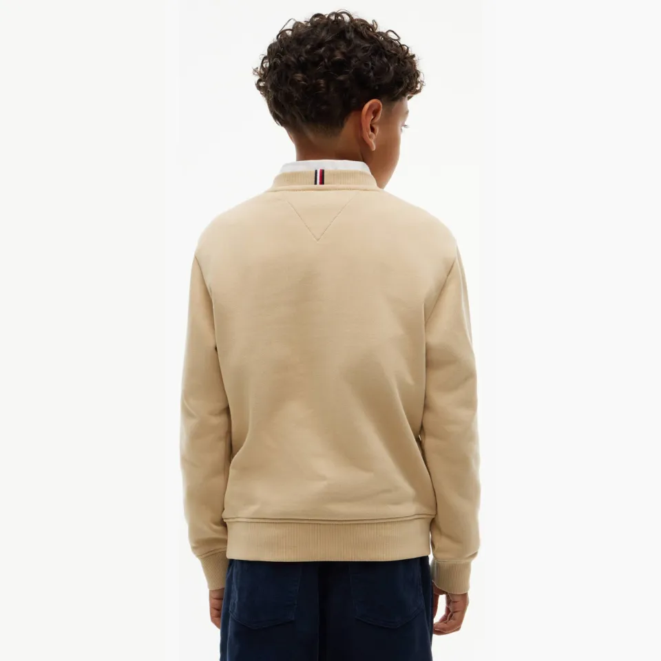 Tommy Hilfiger sweater met logo - beige, foto 5