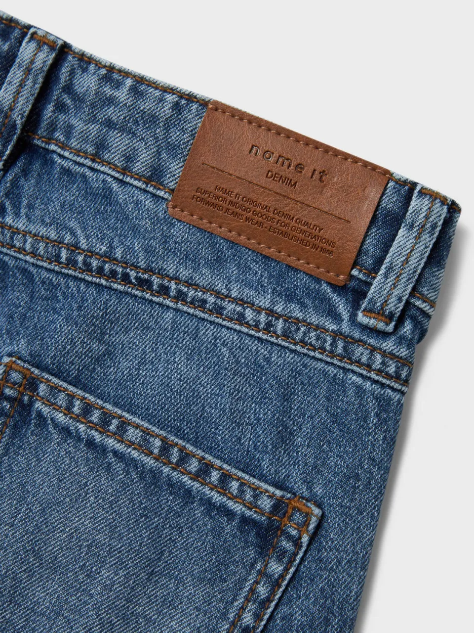 NAME IT KIDS wide leg jeans NKFROSE dark blue denim, foto 6