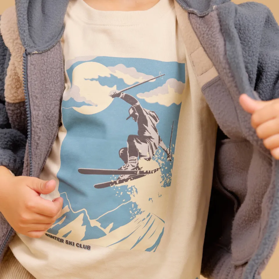 Wheat longsleeve met print beige, foto 6