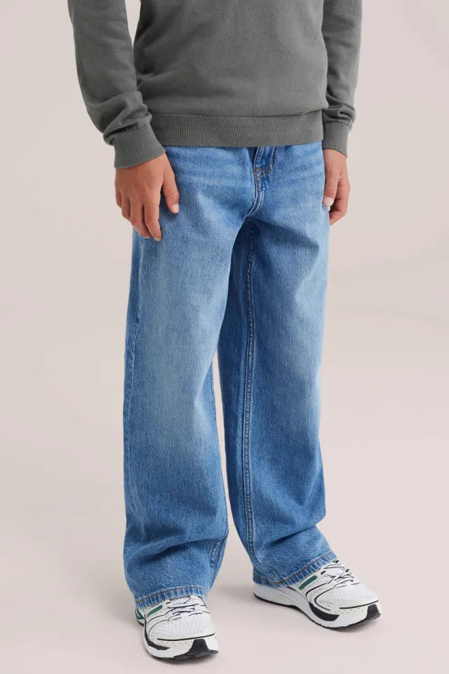 WE Fashion Blue Ridge wide leg jeans - mediumblauw, foto 4