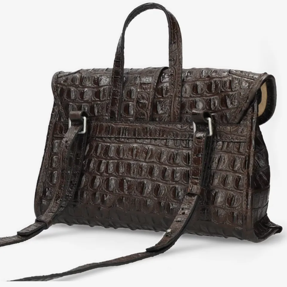 Shabbies Amsterdam Pleun crossbody tas donkerbruin bruin, foto 4