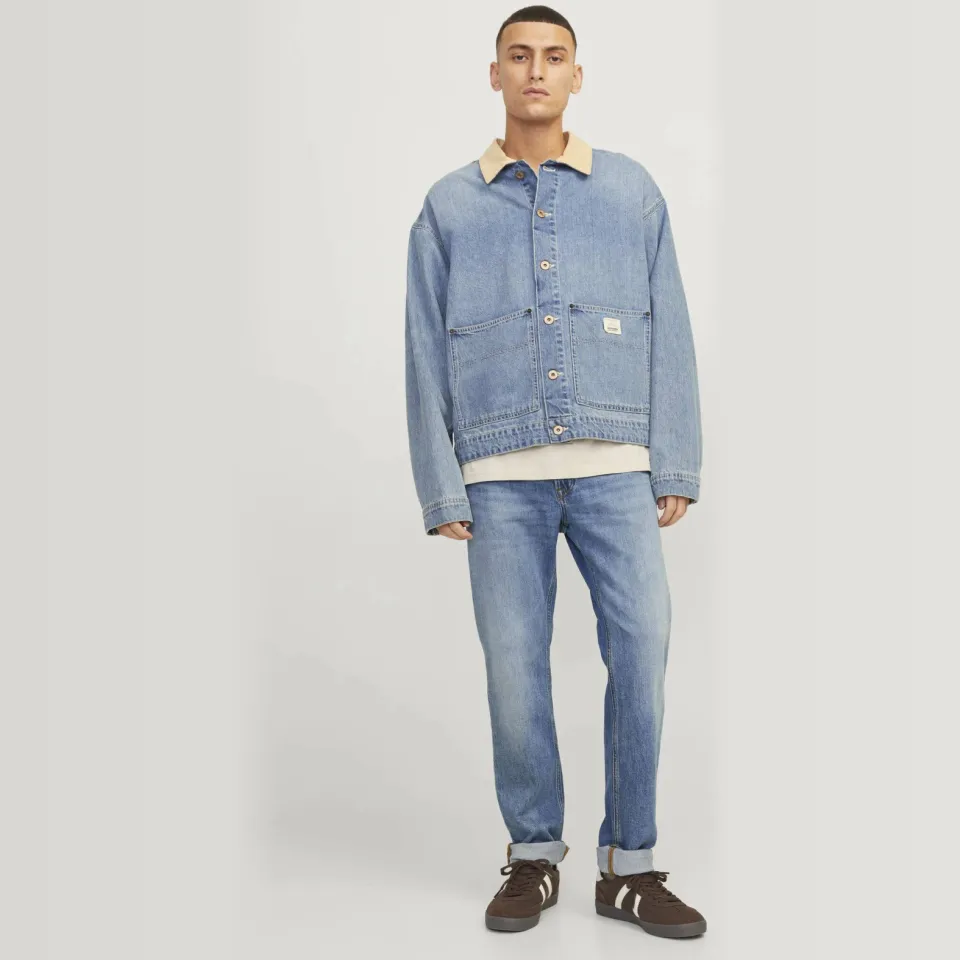 Jack & Jones JEANS INTELLIGENCE regular fit jeans JJICLARK JJORIGINAL blue denim, foto 4