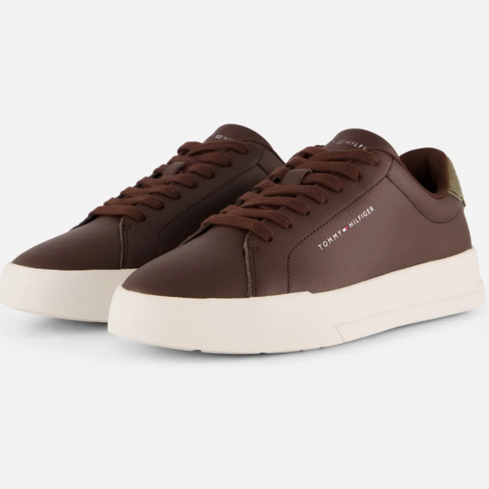 Tommy Hilfiger TH Court sneaker bruin