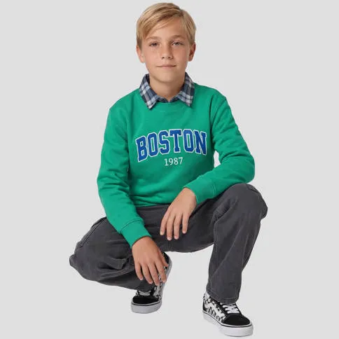Me & My Monkey sweater met tekst - groen, foto 4