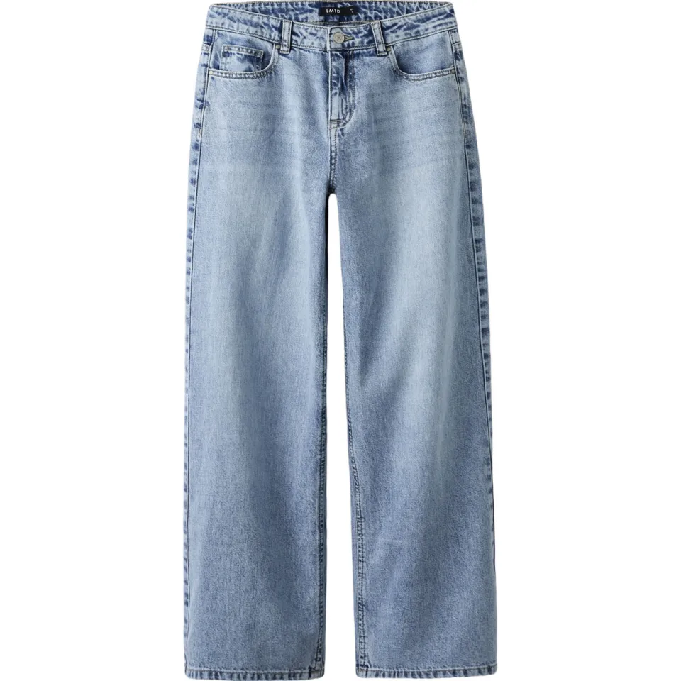 LMTD NLFBETT regular waist wide leg jeans - lichtblauw, foto 2