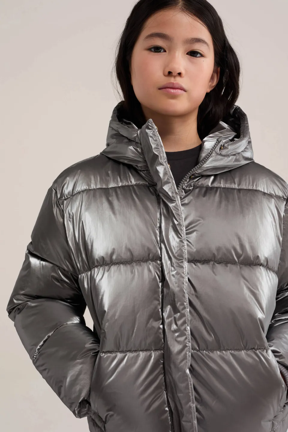 WE Fashion gewatteerde jas zilver, foto 6