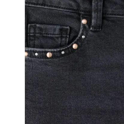 Mango Kids regular waist slim fit jeans met studs - grijs, foto 2