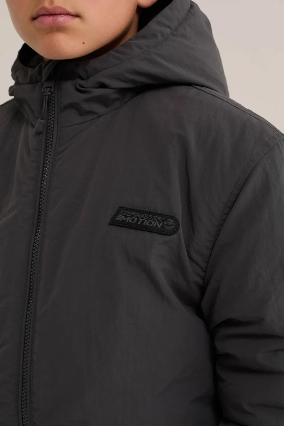 WE Fashion gewatteerde winterjas antraciet, foto 5