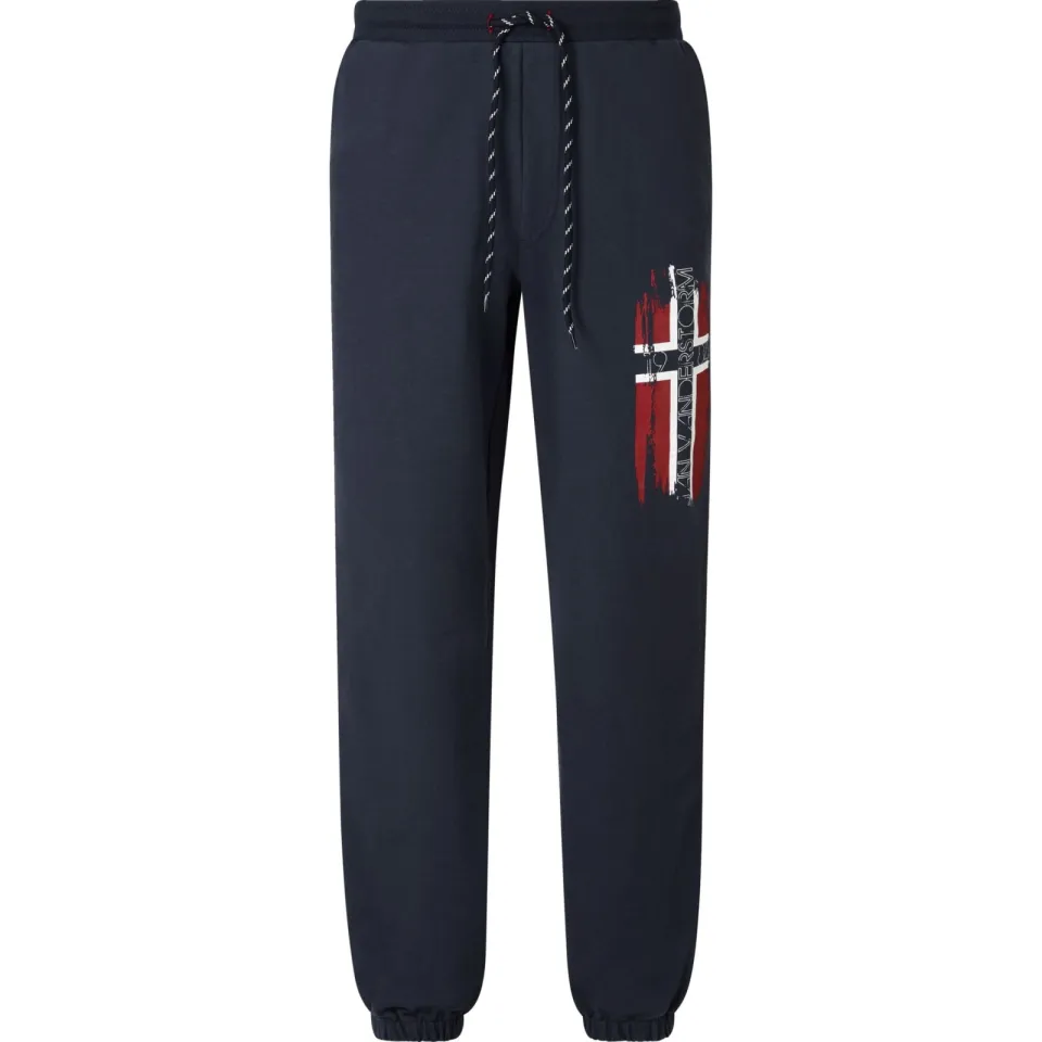 Jan Vanderstorm loose fit joggingbroek VEGAR Plus Size met printopdruk donkerblauw, foto 2