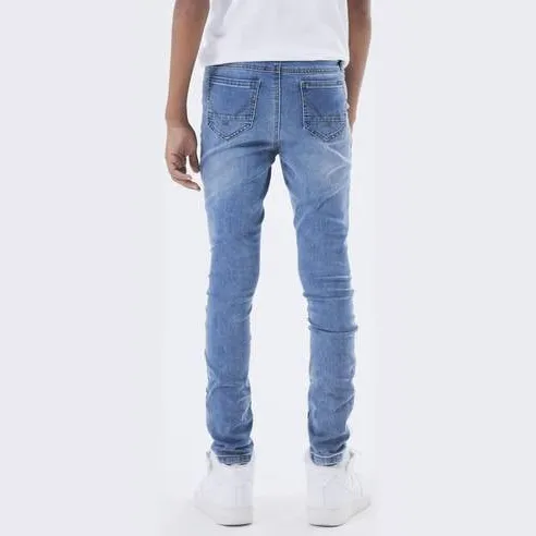 NAME IT KIDS skinny jeans NKMPETE medium blue denim, foto 4