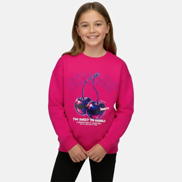Cars sweater met print - fuchsia