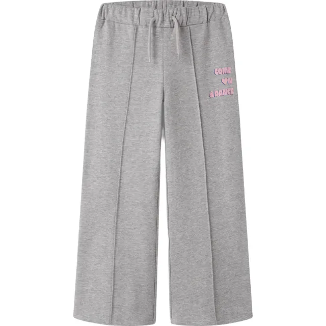 NAME IT wide leg sweatpant grijs Grijs melange