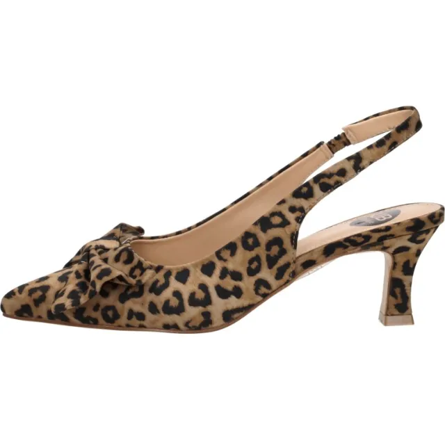 Sub55 Slingbacks pump luipaardprint cognac, foto 2