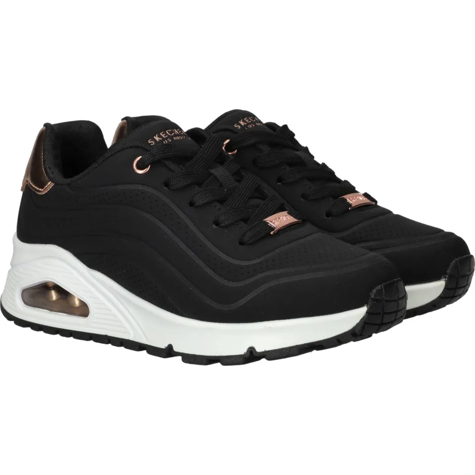 Skechers Uno Gen1 Shimmer Wave sneaker zwart, foto 3