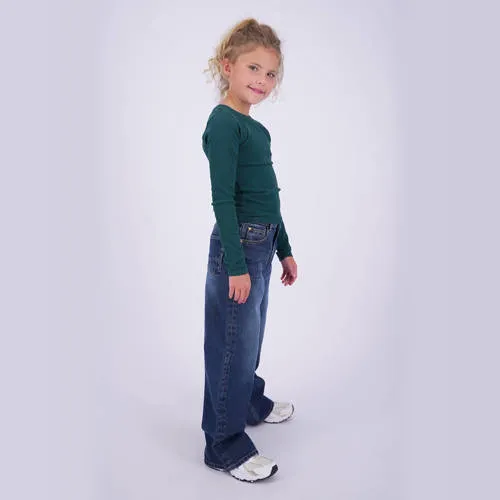 Vingino Coco wide leg jeans - mediumblauw, foto 4