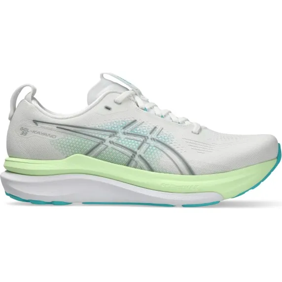 Asics Gel-Kayano 33 - Hardloopschoenen, wit/ energy aqua