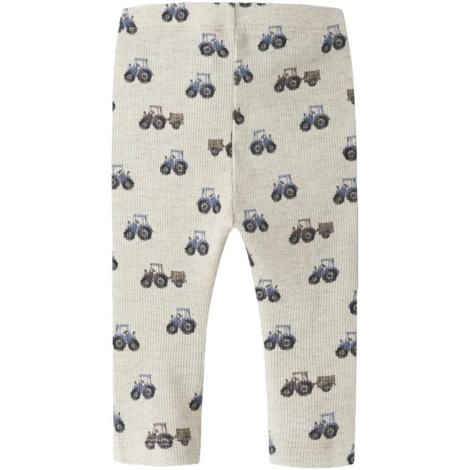 NAME IT BABY gebreide casual broek met print beige, foto 2