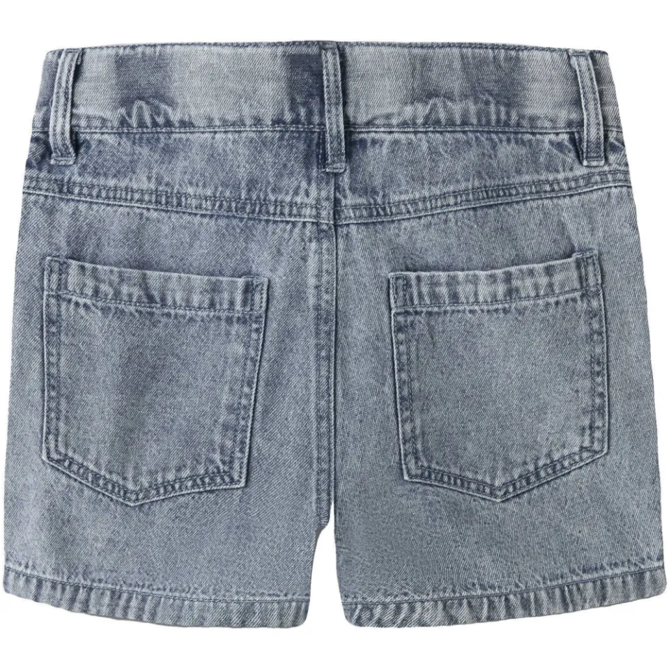 Lil' Atelier jeansshort medium blue denim, foto 5