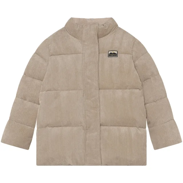 Daily7 corduroy pufferjas taupe