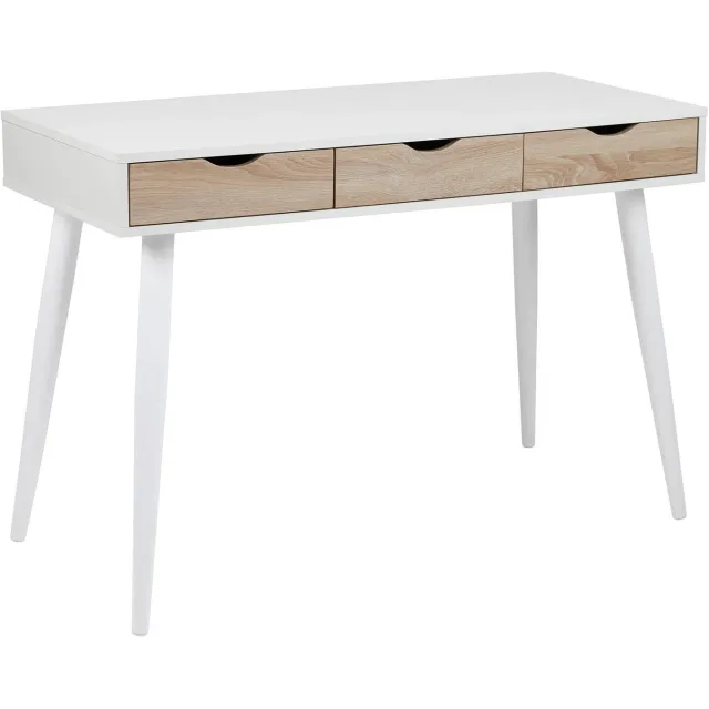 Wehkamp Home bureau Narelle wit Wit/oak