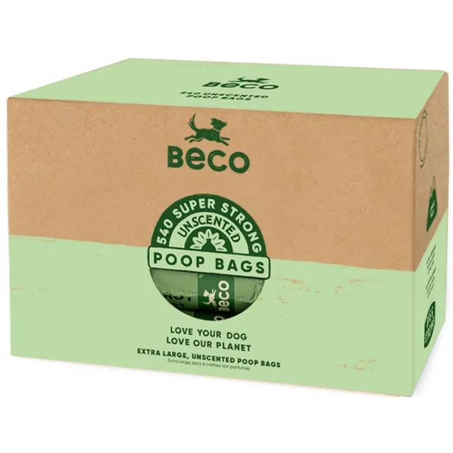 Beco Bags Jumbo Pack poepzakjes 540 stuks(36 rollen van 15 zakjes) groen