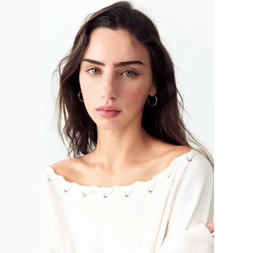 Mango TEEN gebreide trui - wit, foto 4