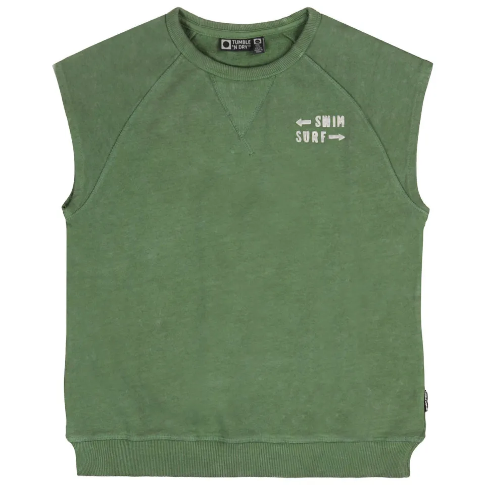 Tumble 'n Dry mouwloos sweatshirt groen, foto 2