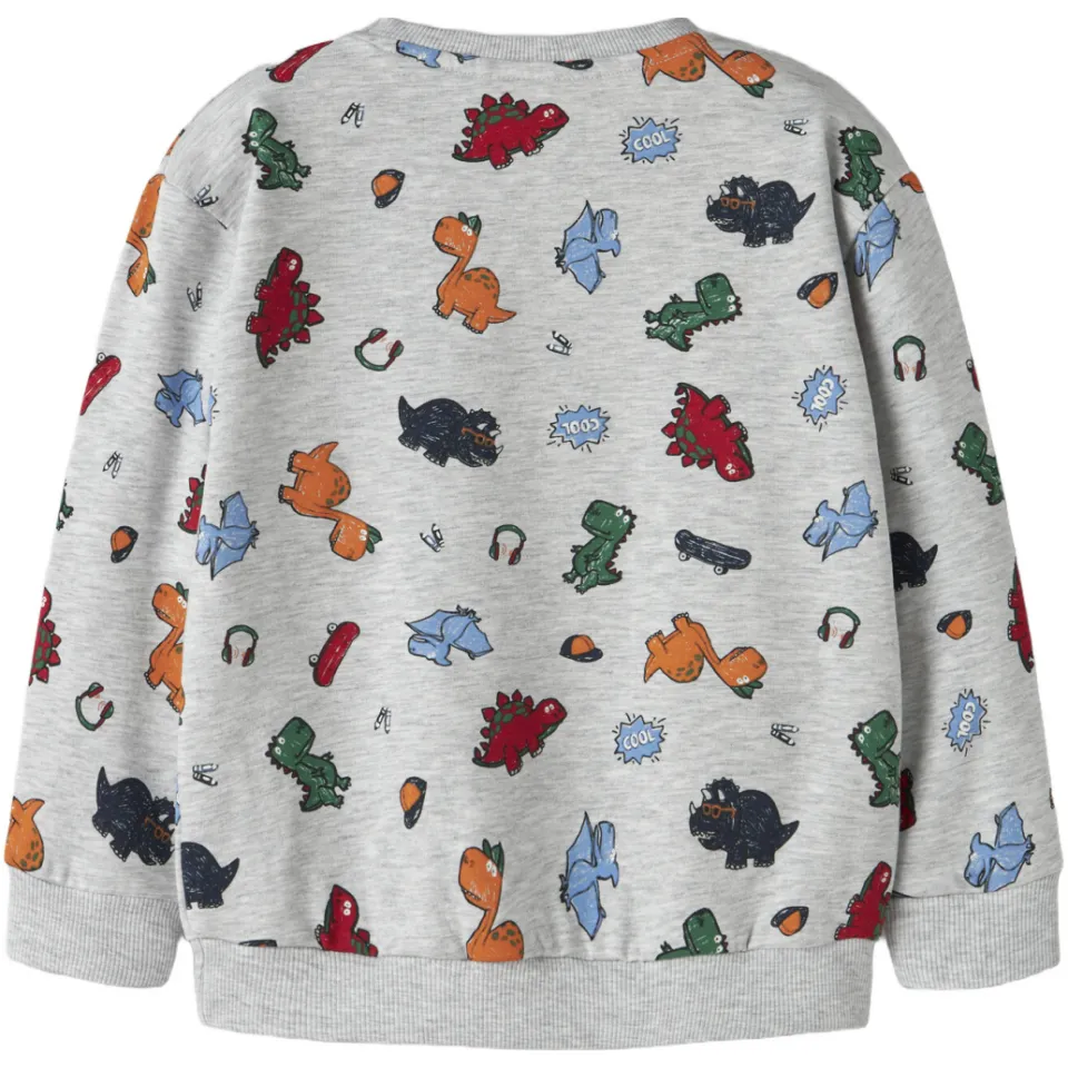 NAME IT MINI sweater met print - grijs, foto 3