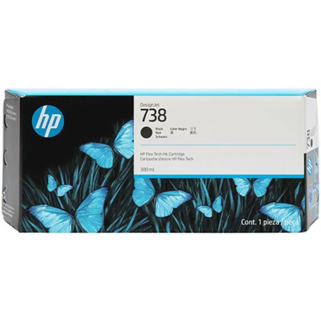 Hp 738 (498N8A) Inktcartridge Zwart Hoge capaciteit