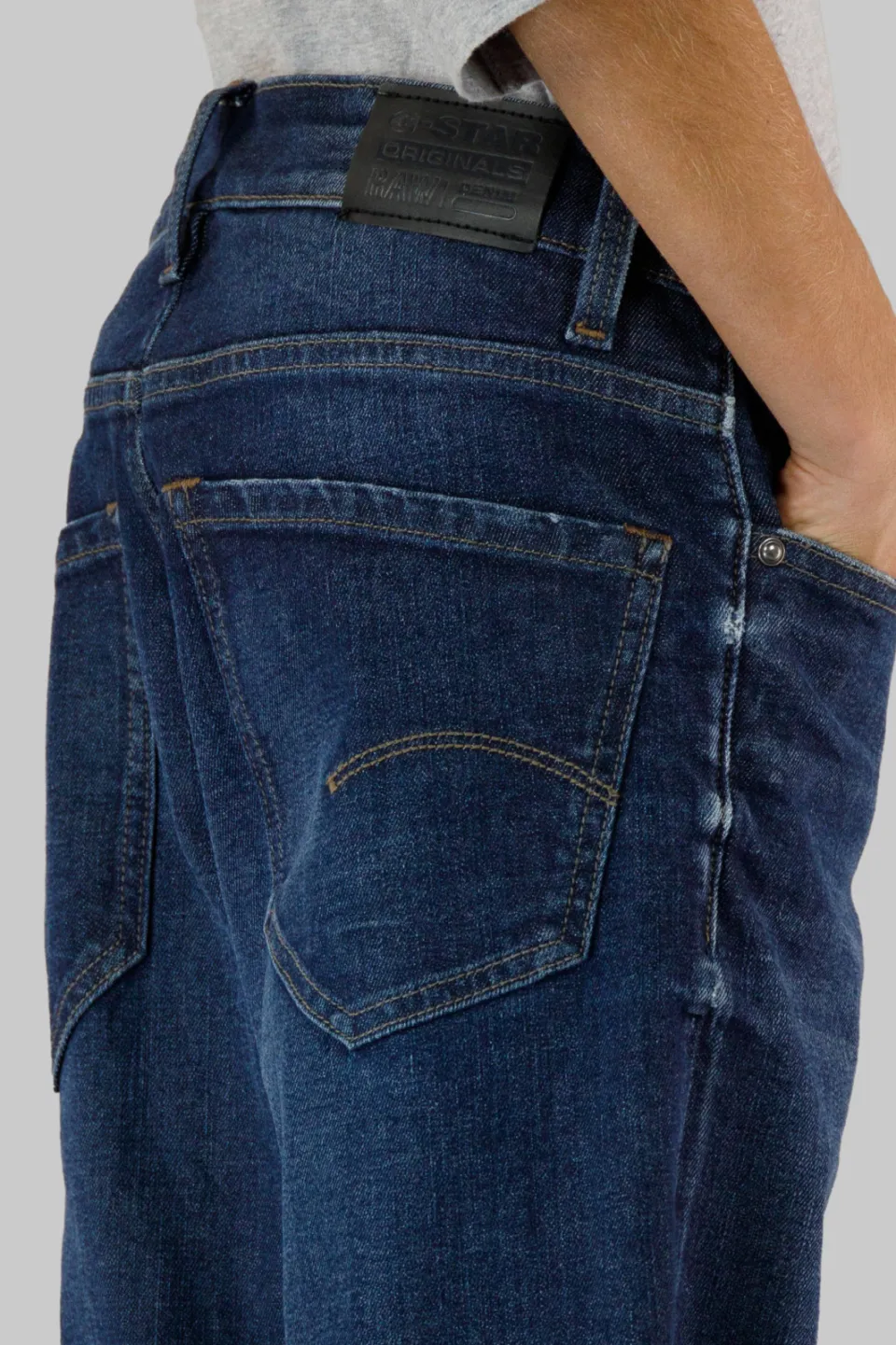 G-Star straight leg jeans dark blue denim, foto 6