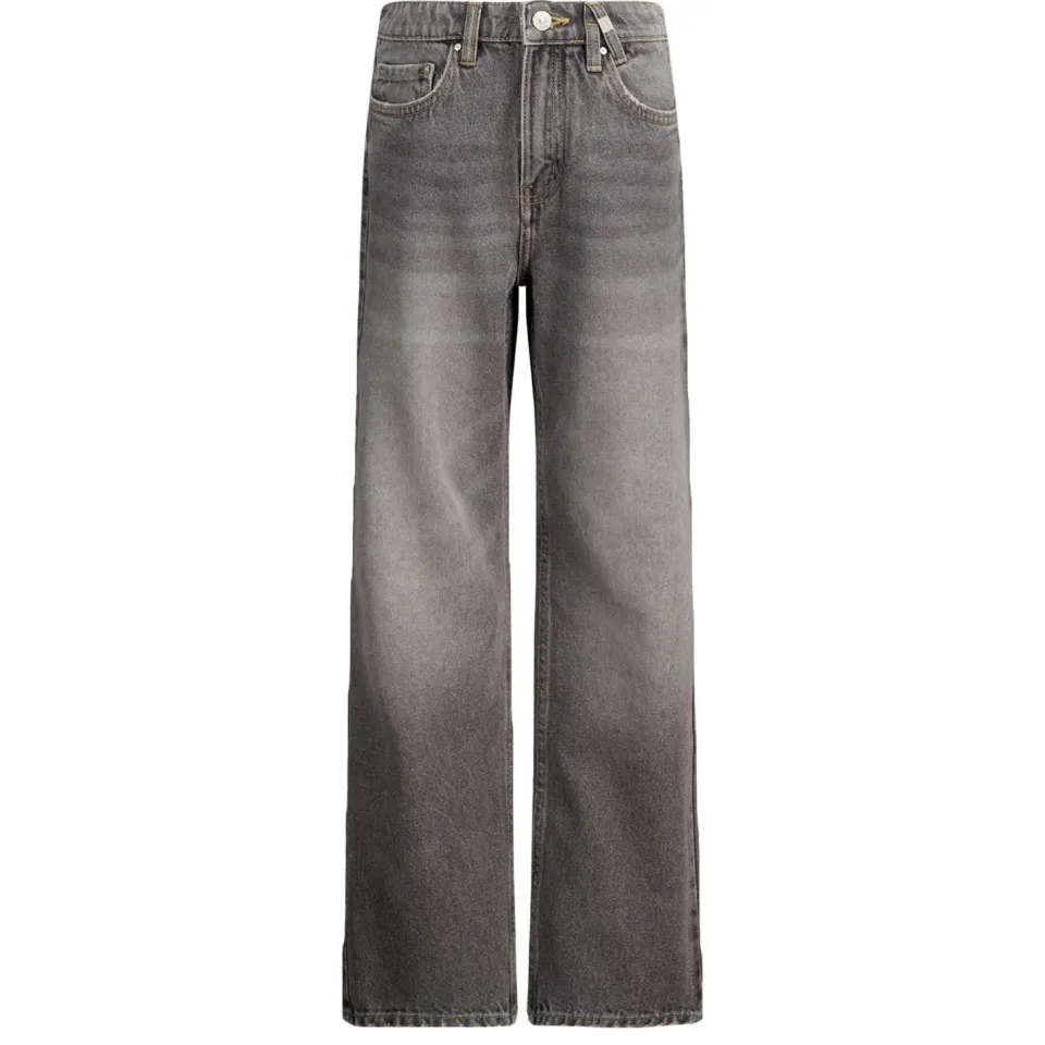 America Today straight leg jeans high waist grey denim, foto 2