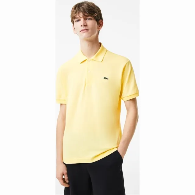 Lacoste Polo Shirt Korte Mouw Lacoste L.12.12 Geel