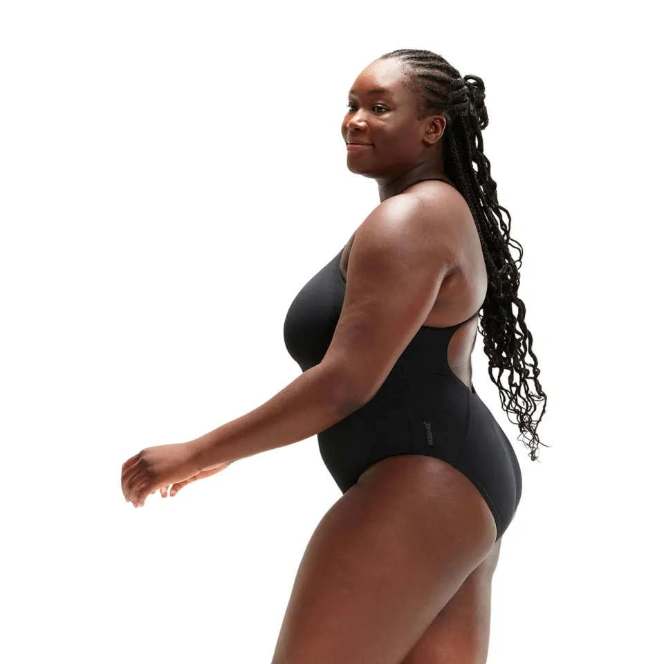 Speedo Endurance+ Medalist plussize badpak zwart, foto 3