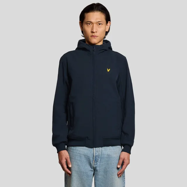 Lyle & Scott softshell jas donkerblauw